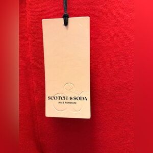 NWT Scotch & Soda High Risk Red Knit Pull-On Pants Size Small